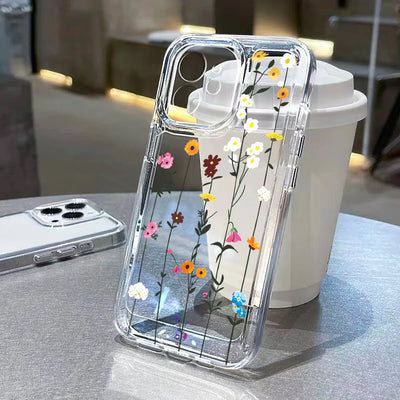 Aesthetic Flower Cover Soft Clear Phone Case