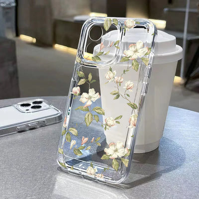Flower Cover Silicone Fundas Phone Case