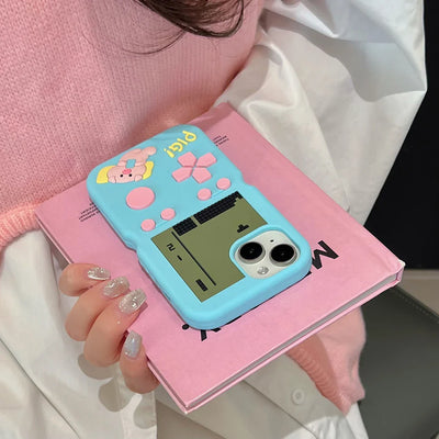 Funny Game Player Pig Soft Silicone Phone Case