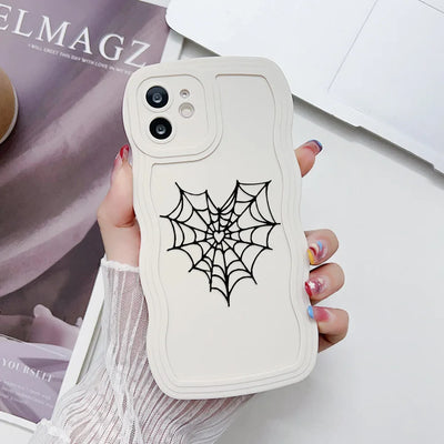 Soft Wavy Lines Love Heart Phone Case