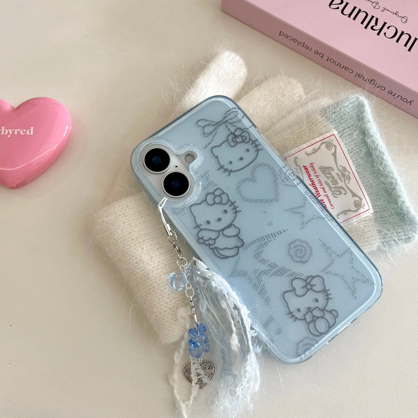 Hello Kitty With Luxury Imitation Diamonds Phone Case
