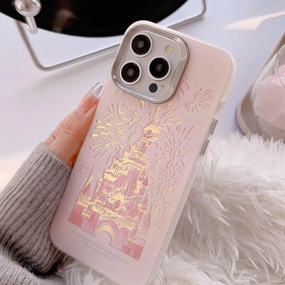 Dream Castle fireworks Luxury Pink Phone Case