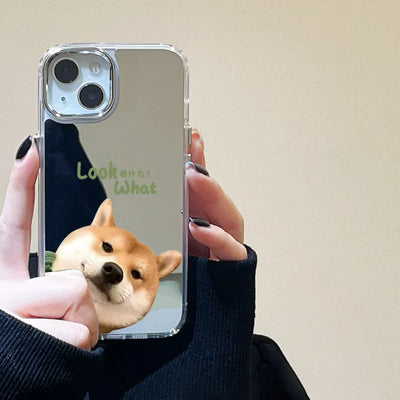 Cute Cat Soft Mirror Phone Case