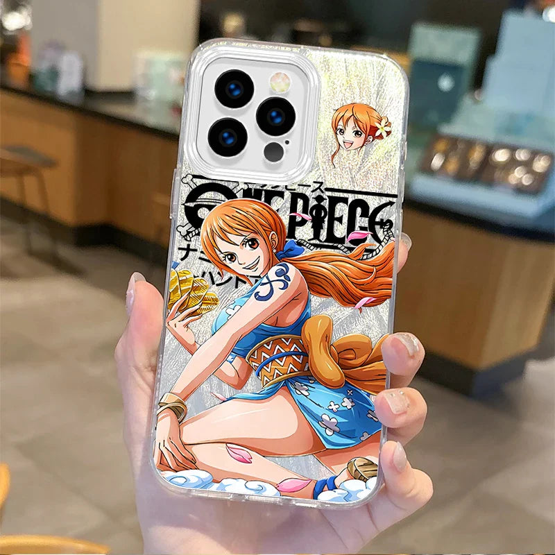 Fashion One Pieces Nami Anime Gradient Phone Case