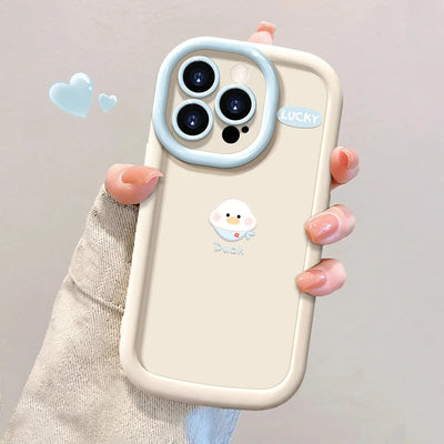 Lucky Duck Round Camera Protector Phone Case
