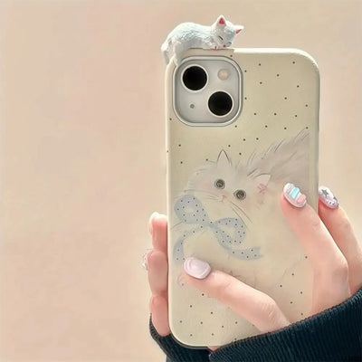 Cute 3D Kitten Phone Case