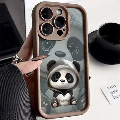 Cute Panda Cute Animals Back Cover Soft Phone Case