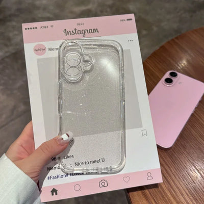 Clear Glitter Phone Case