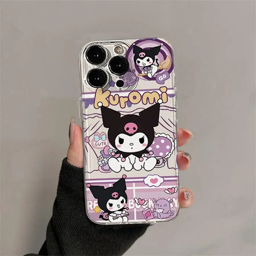 3D Hello Kitty Kuromi Grip Tok Holder Phone Case