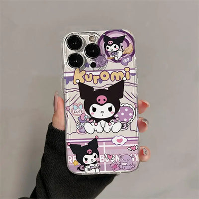 3D Hello Kitty Kuromi Grip Tok Holder Phone Case
