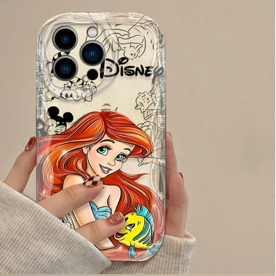 Disney Princess Clear 3D Wave Phone Case