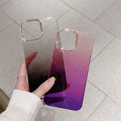 High End Starry Sky Gradient Glitter Phone Case
