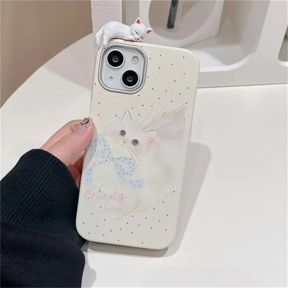 Cute 3D Kitten Phone Case