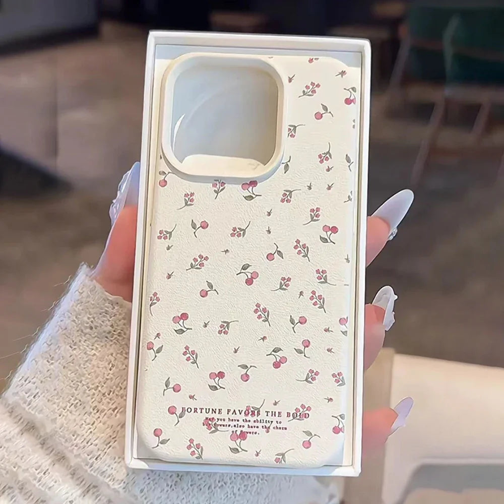 Cute Bow Silicone Leather Phone Case
