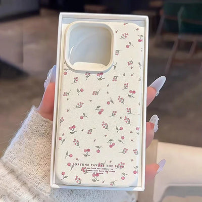 Cute Bow Silicone Leather Phone Case