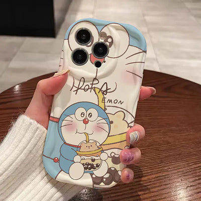 Lovely Doraemon Wave Phone Case