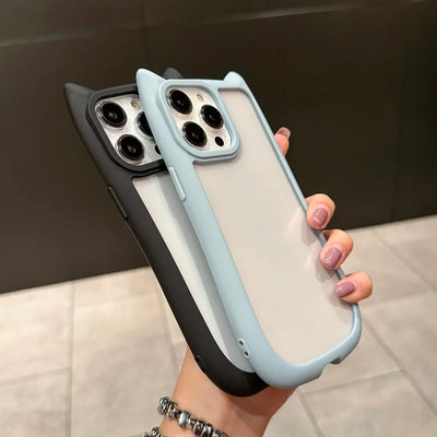 Cute Cat Ear Silicone Phone Case