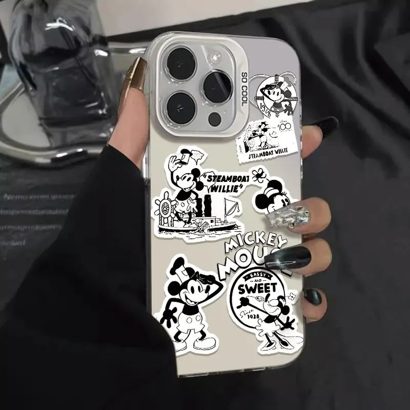Fashion Sticker Mickey Pattern Phone Case