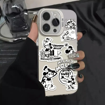 Fashion Sticker Mickey Pattern Phone Case