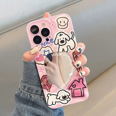 Snake Graphic Plating Mirror Wave Pattern Shockproof Bumper Cover Phone Case