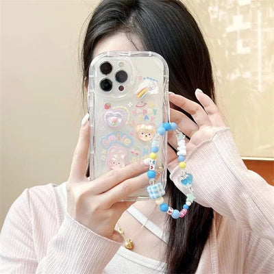 Korean 3D Bear Hang Phone Case