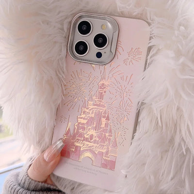 Dream Castle fireworks Luxury Pink Phone Case