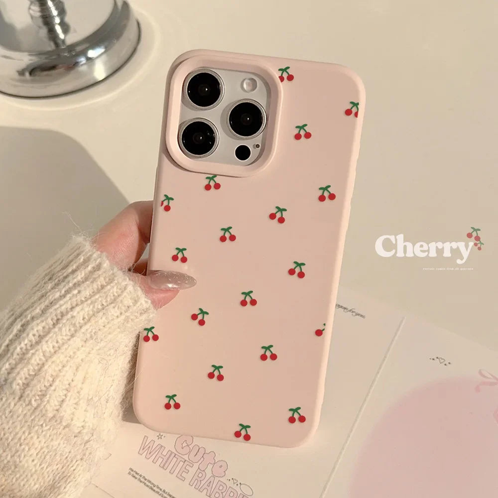Cute Cartoon Cherry Pattern Phone Case