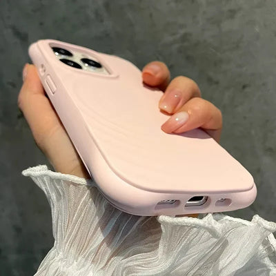 Water Ripple Liquid Silicone For Magsafe Wireless Charge Magnetic Phone Case