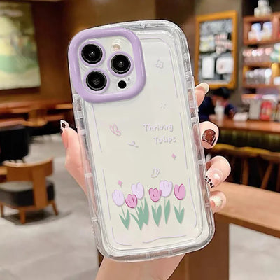 Clear Funny girl Cute Phone Case