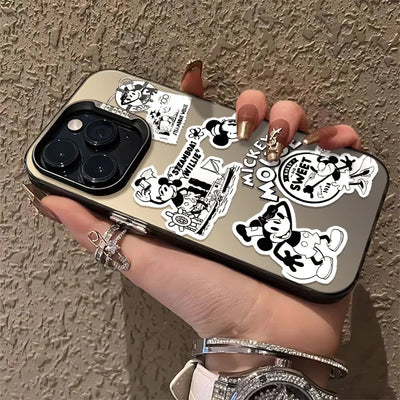 Fashion Sticker Mickey Pattern Phone Case
