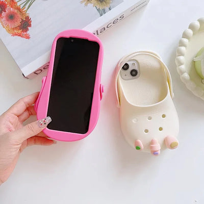 Fun Exposed Finger Beach Shoes Suitable Phone Case