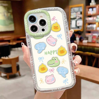 Clear Funny girl Cute Phone Case