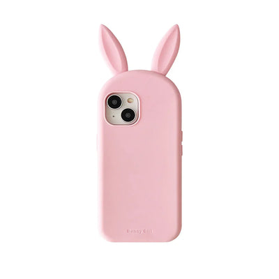 Cute Bunny Rabbit Ear Case Funny 3D Cartoon Shock Proof Phone Case