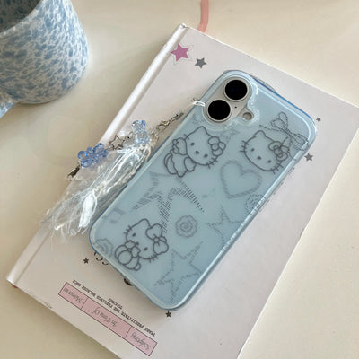 Hello Kitty With Luxury Imitation Diamonds Phone Case