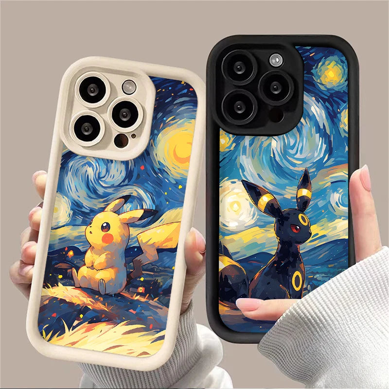 Oil Painting Pokemon Phone Case