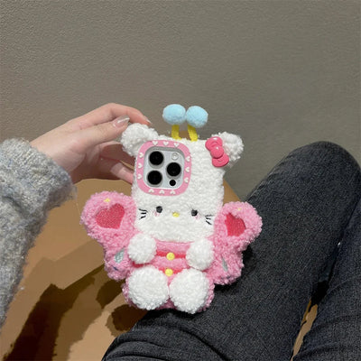 Plush Cute Bee Phone Case