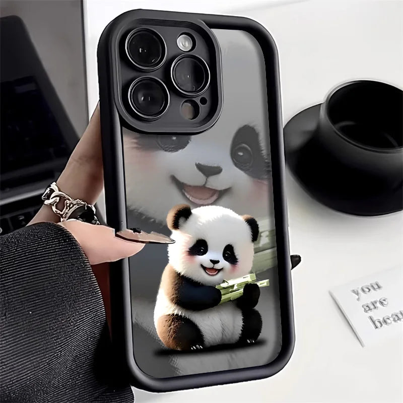 Cute Panda Cute Animals Back Cover Soft Phone Case