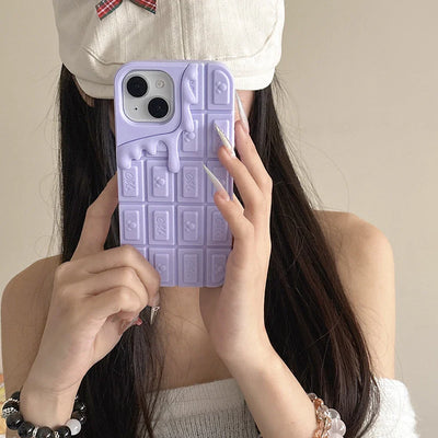Kawaii Chocolate Ice Cream Mickey Soft Silicon Phone Case