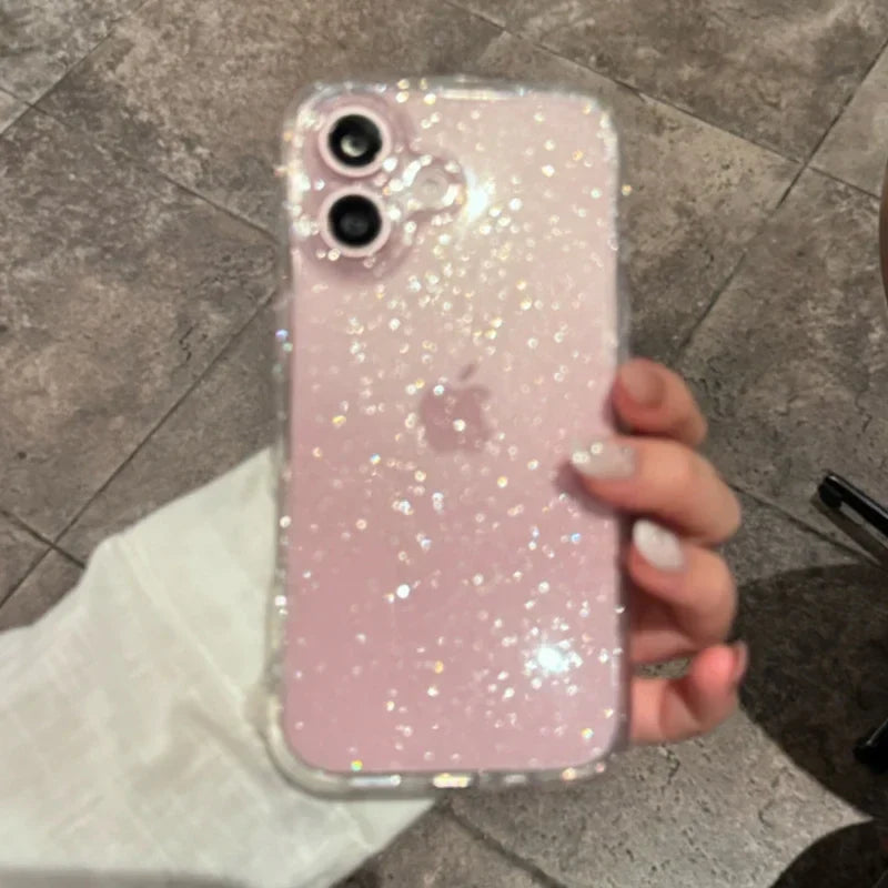 Clear Glitter Phone Case