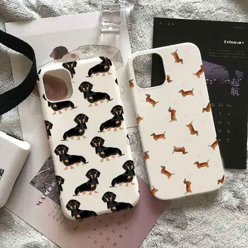 Cartoons Dachshund Bulldog Phone Case