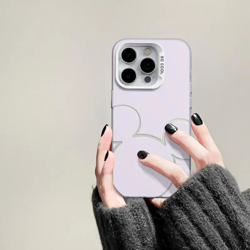 Hollow Mickey Mouse Concise Pattern Phone Case