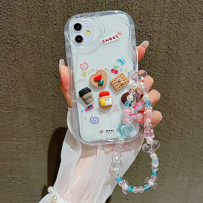 Korean Cute 3D Bear Coffee Phone Case