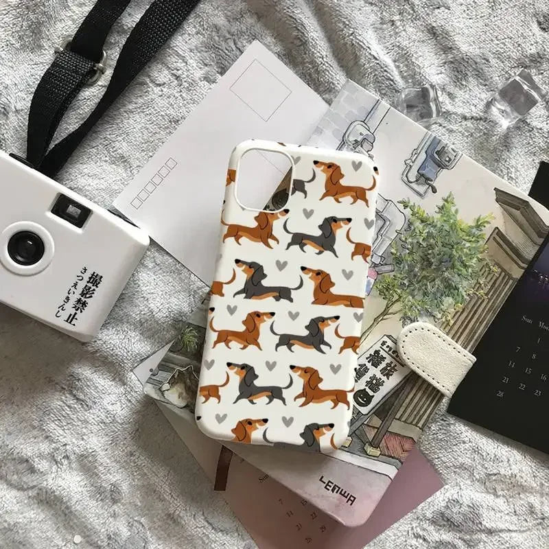 Cartoons Dachshund Bulldog Phone Case
