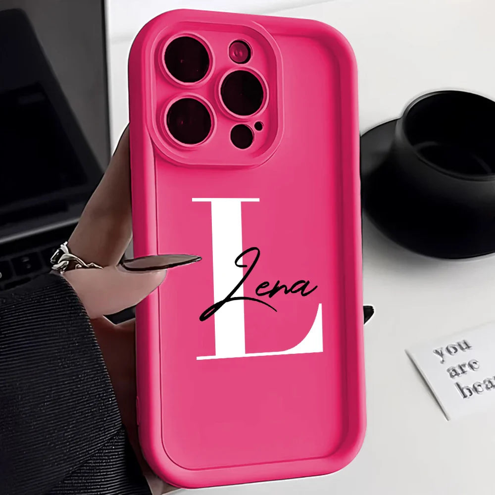 Custom Silicone Personalised Customized Name Cover Phone Case