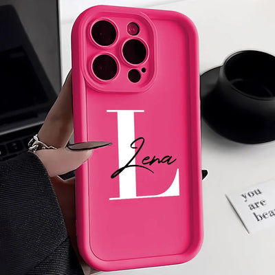Custom Silicone Personalised Customized Name Cover Phone Case