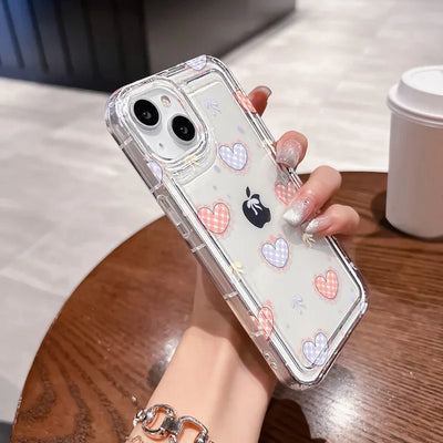 Cute Love Heart Silicone Phone Case
