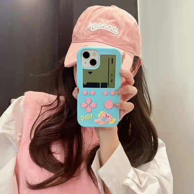 Funny Game Player Pig Soft Silicone Phone Case