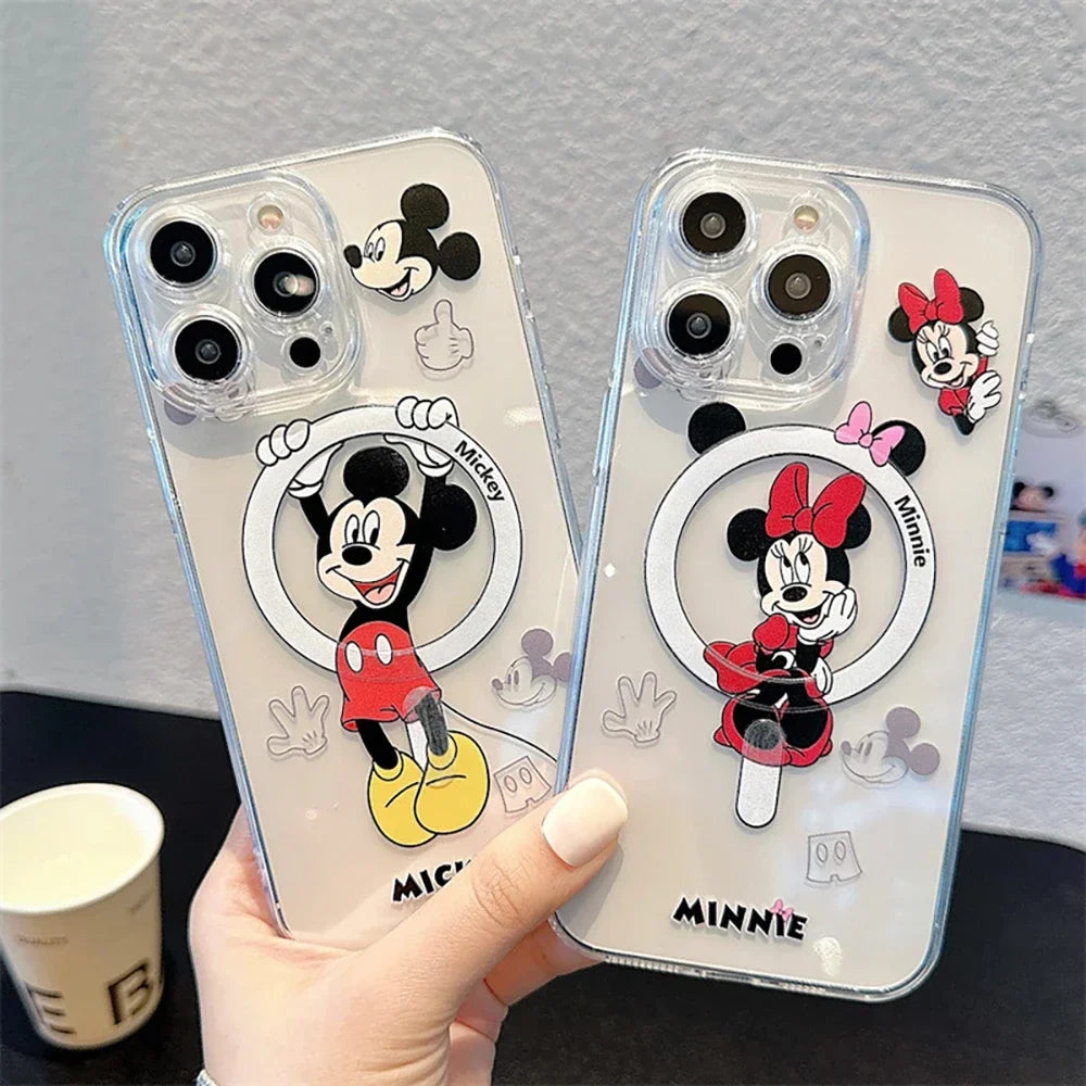Mickey Minnie Mouse For Magesafe Magnetic Wireless Charge Phone Case
