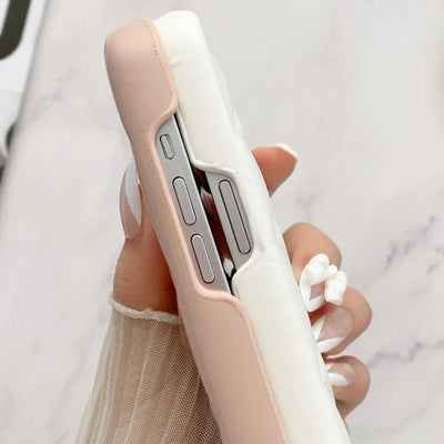 For iPhone 16 Pro Luxury Leather Phone Case