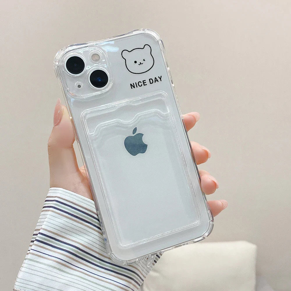Love Heart Card Photo Holder Phone Case